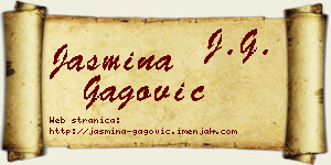 Jasmina Gagović vizit kartica